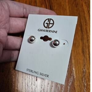 NEW! Giani Bernini Sterling Silver Ball Stud Earrings